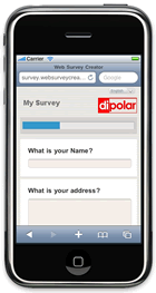 Surveys automatically render on Mobile Phones