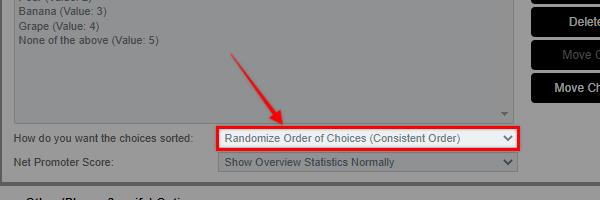 Randomize Order Of Choices