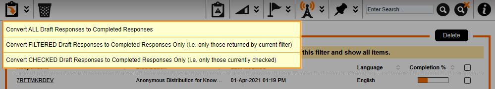 Convert Draft Survey Responses