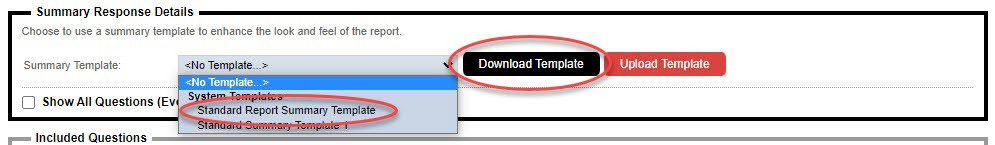 Custom Summary Template Download