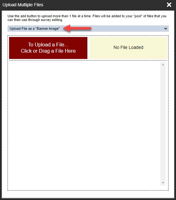Custom Survey Banner Upload