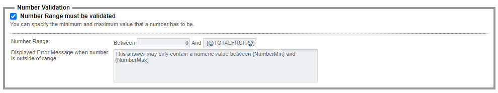 Numeric Validations