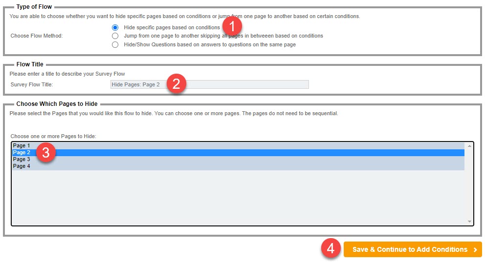 Survey Flow Based On Distribution Create Flow