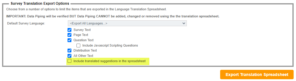 Google Translate Option