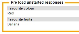 Pre-fill Survey Anonymous Response Filled