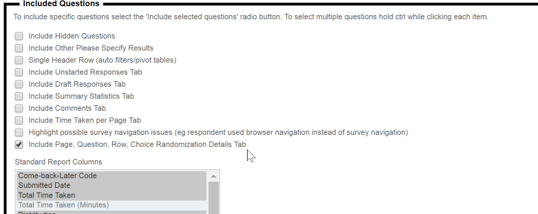 Random Data Export