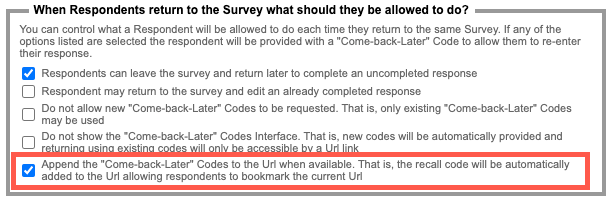 Recall Codes