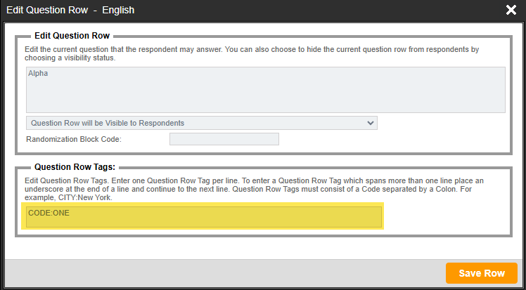 SPSS Row Variable Name