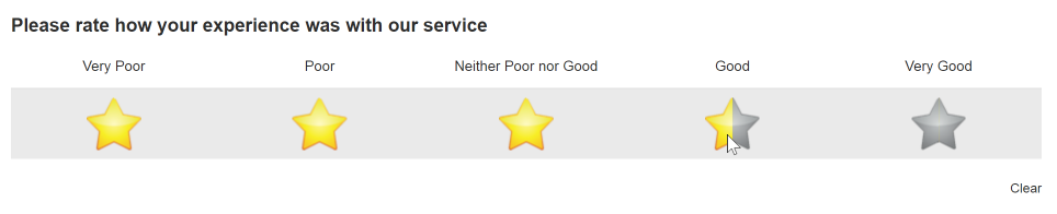 Star Rating Headings