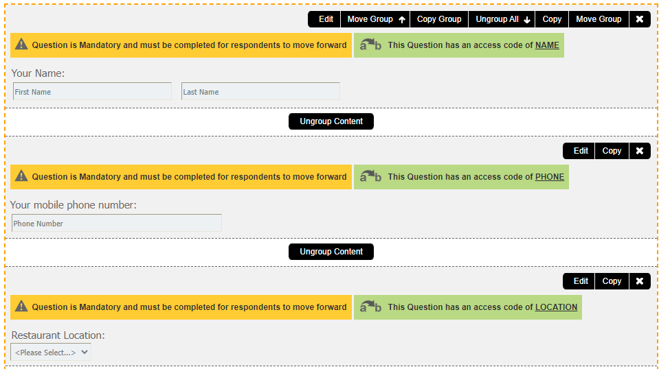 Summary Report Data Piping