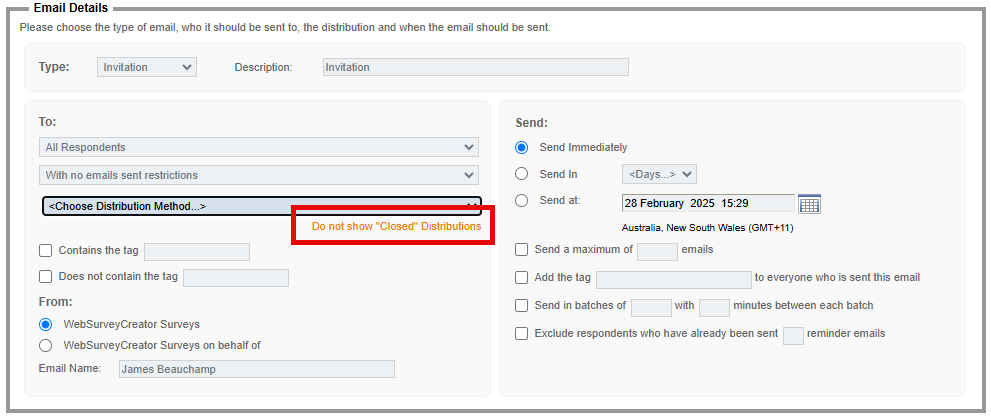 Hide Closed Distributions