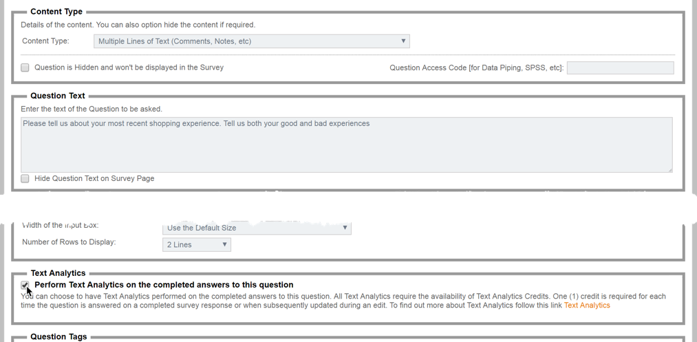 Text Analytics Question